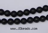 CBS02 15.5 inches 6mm round black stone beads wholesale