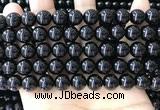 CBS543 15.5 inches 10mm round black spinel gemstone beads