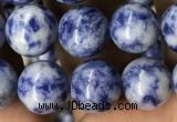 CBS603 15.5 inches 10mm round blue spot stone beads wholesale