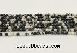 CBW170 15.5 inches 4mm round black & white jasper gemstone beads wholesale