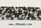 CBW171 15.5 inches 6mm round black & white jasper gemstone beads wholesale