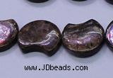 CBZ111 15.5 inches 15*18mm curved moon bronzite gemstone beads