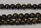 CBZ253 15.5 inches 4mm round bronzite gemstone beads wholesale