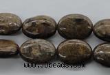 CBZ306 15.5 inches 15*20mm oval bronzite gemstone beads wholesale