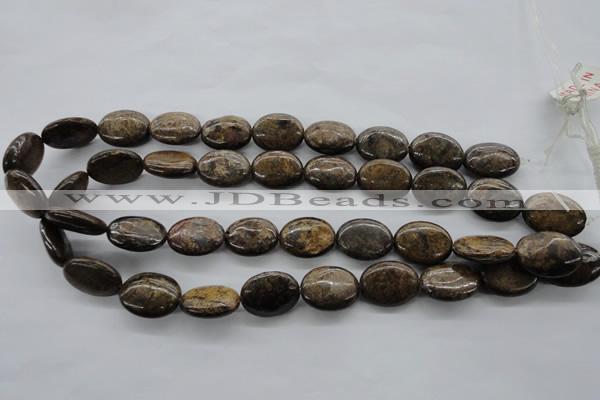 CBZ306 15.5 inches 15*20mm oval bronzite gemstone beads wholesale