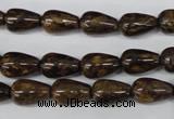 CBZ411 15.5 inches 8*12mm teardrop bronzite gemstone beads