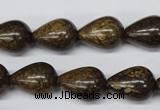 CBZ413 15.5 inches 12*16mm teardrop bronzite gemstone beads