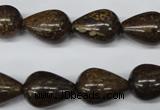 CBZ414 15.5 inches 13*18mm teardrop bronzite gemstone beads