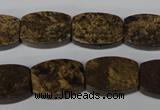 CBZ428 15.5 inches 13*18mm flat drum bronzite gemstone beads