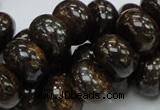 CBZ55 15.5 inches 10*15mm rondelle bronzite gemstone beads wholesale