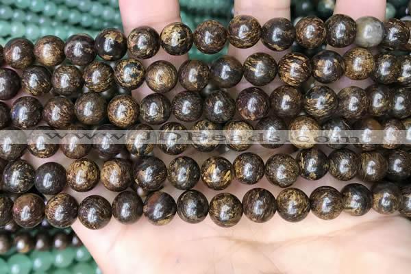 CBZ620 15.5 inches 8mm round bronzite beads wholesale