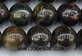 CBZ635 15 inches 8mm round bronzite beads, 2mm hole