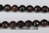 CBZ94 15.5 inches 8mm faceted round bronzite gemstone beads