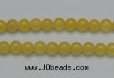 CCA03 15.5 inches 6mm round yellow calcite gemstone beads wholesale