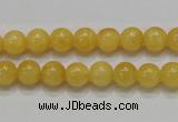 CCA04 15.5 inches 8mm round yellow calcite gemstone beads wholesale