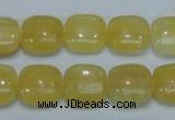 CCA12 15.5 inches 16*16mm square yellow calcite gemstone beads