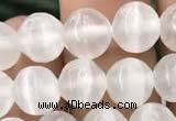 CCA362 15.5 inches 8mm round white calcite gemstone beads