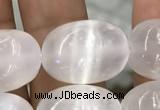 CCA371 15.5 inches 12*16mm rice white calcite gemstone beads