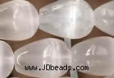 CCA376 15.5 inches 10*14mm teardrop white calcite gemstone beads