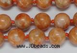 CCA453 15.5 inches 10mm round orange calcite gemstone beads