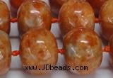 CCA461 15.5 inches 15*20mm rondelle orange calcite gemstone beads