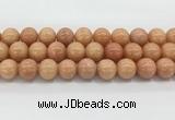 CCA518 15.5 inches 14mm round peach calcite gemstone beads wholesale