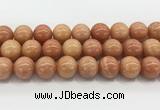 CCA519 15.5 inches 16mm round peach calcite gemstone beads wholesale