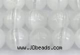 CCA528 15 inches 8mm round white calcite beads wholesale