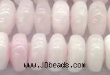 CCA536 15 inches 6*10mm rondelle pink calcite beads