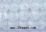 CCA540 15 inches 6mm round white calcite beads