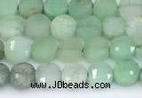 CCB1150 15 inches 4mm faceted coin Australia chrysoprase beads