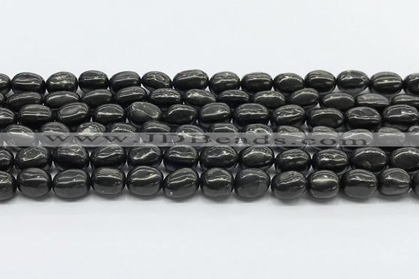 CCB1191 15 inches 7*10mm nuggets shungite gemstone beads