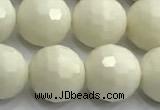 CCB1213 15 inches 12mm faceted round ivory jasper beads