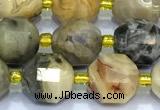 CCB1288 15 inches 9mm - 10mm faceted crazy lace agate beads