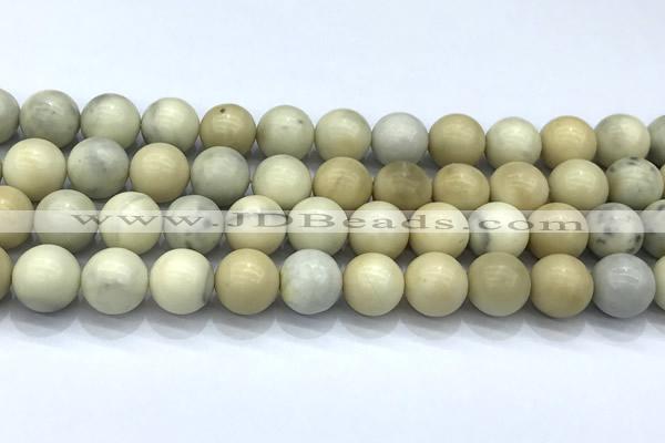 CCB1298 15 inches 12mm round ivory jasper beads