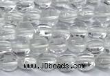 CCB1365 15 inches 4mm faceted coin white crystal beads