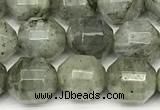 CCB1421 15 inches 9mm - 10mm faceted labradorite beads