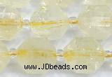 CCB1528 15 inches 9mm - 10mm faceted citrine gemstone beads