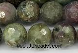 CCB1545 15 inches 10mm faceted round corundum beads