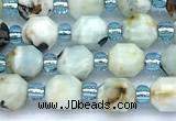 CCB1570 15 inches 5mm - 6mm faceted larimar gemstone beads