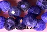 CCB1649 15 inches 6mm faceted teardrop sodalite beads