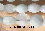 CCB616 15.5 inches 6mm faceted coin aquamarine gemstone beads