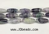 CCB781 15.5 inches 15*38mm - 16*40mm rice fluorite  beads