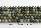 CCB794 15.5 inches 8mm faceted round jade gemstone beads wholesale