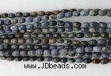 CCB806 15.5 inches 4*6mm rice dumortierite gemstone beads wholesale