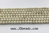 CCB821 15.5 inches 6mm round ivory jasper gemstone beads wholesale