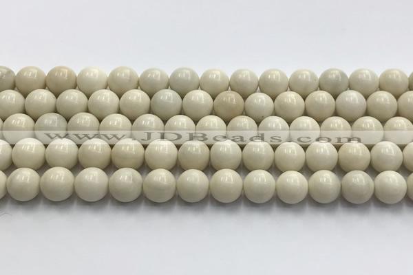 CCB823 15.5 inches 10mm round ivory jasper gemstone beads wholesale