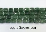 CCB890 11*15mm-12*16mm faceted cuboid strawberry quartz  beads wholesale