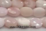 CCB923 15.5 inches 6*8mm faceted oval pink opal beads