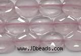 CCB930 15.5 inches 8*10mm faceted oval rose quartz beads